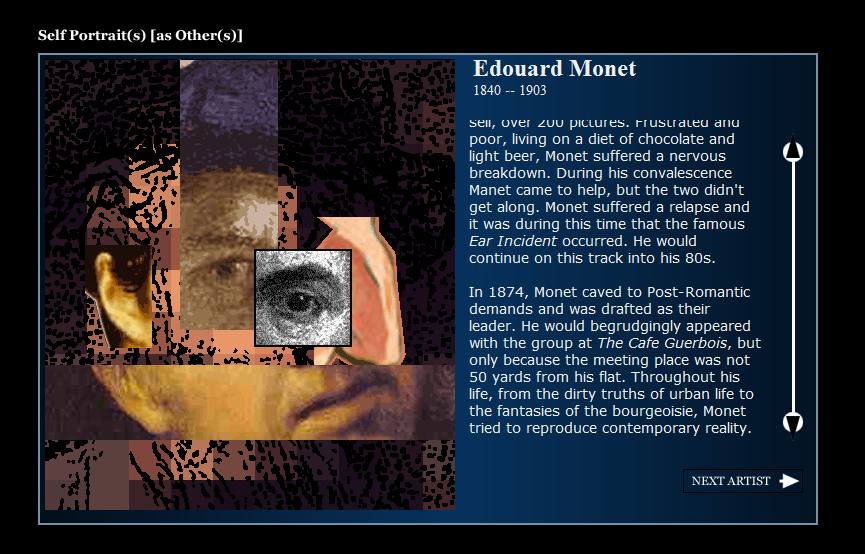 Edouard Monet: a fictional artist